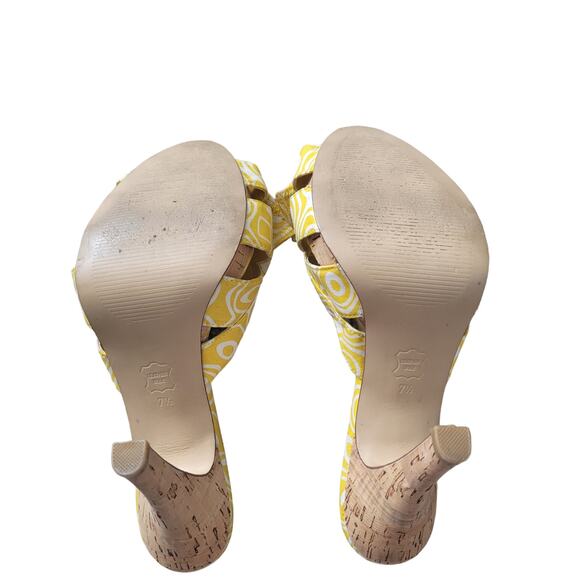 MIA Yellow slip-on heels, sz. 7 1/2 - Picture 7 of 7